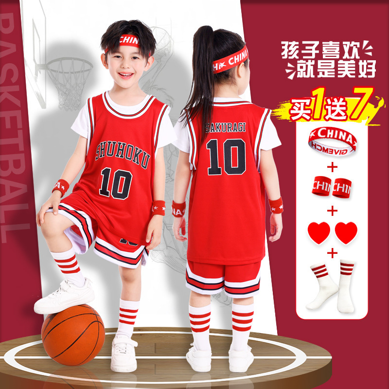 子供バスケットボールユニフォームスーツ速乾性男の子ネザ幼稚園パフォーマンスユニフォーム小学生競技チームユニフォームコービーユニフォーム|undefined