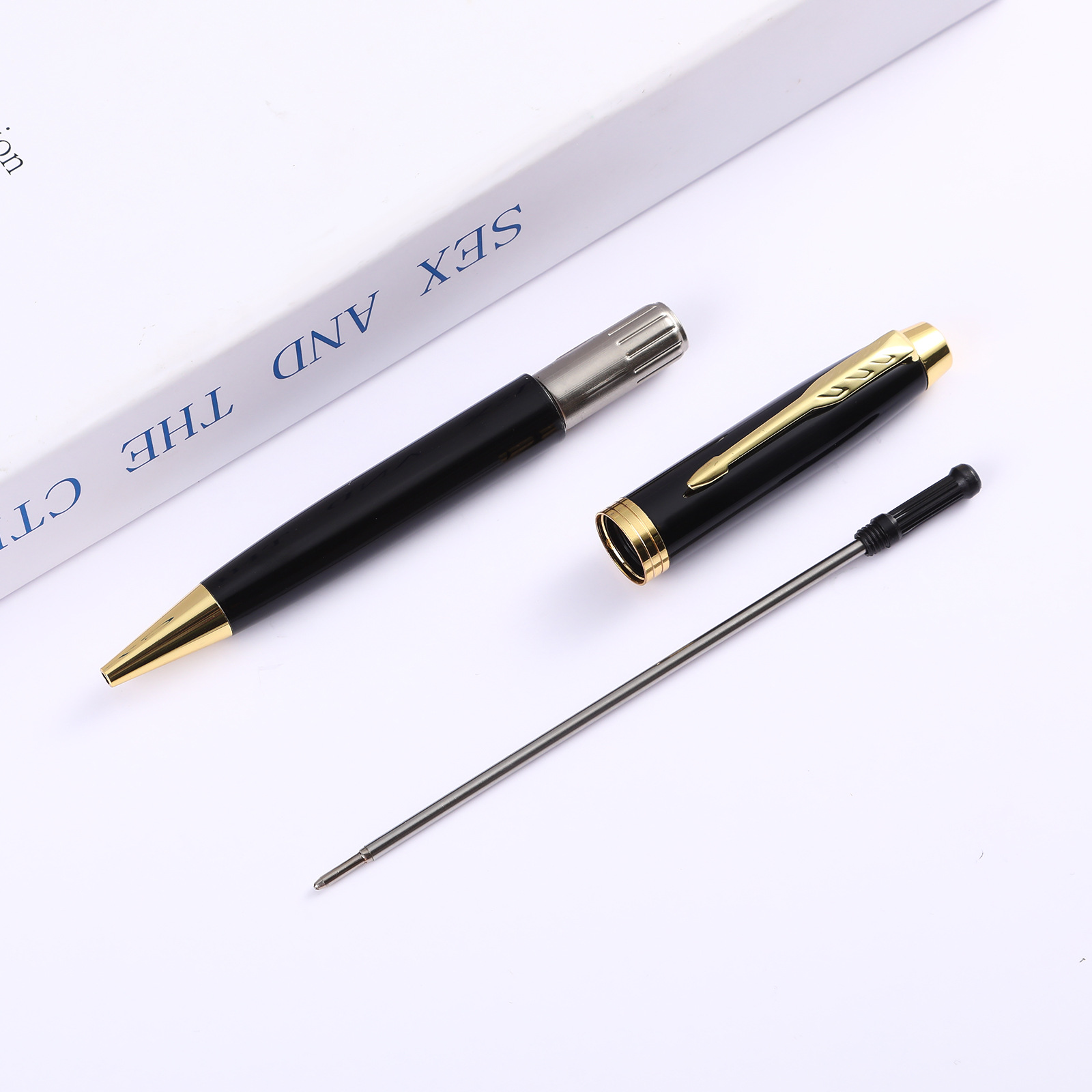 Fabricante mayorista bolígrafo de metal logotipo de alta calidad bolígrafo comercial bolígrafo de regalo impresión de metal