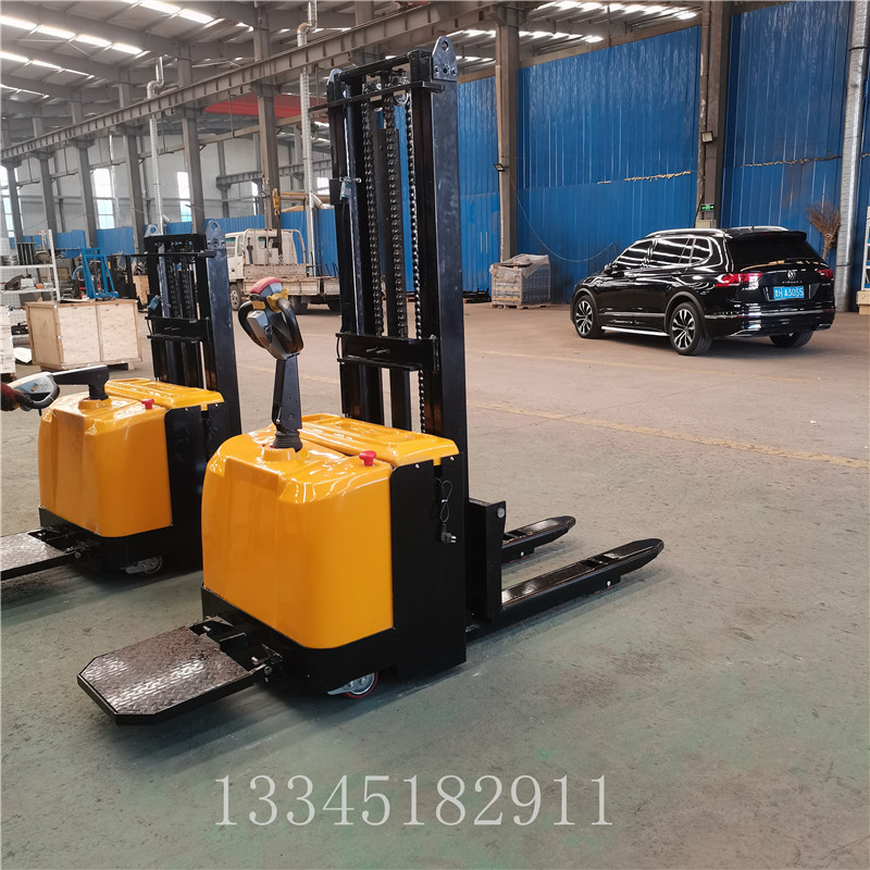 便捷式电动叉车 小型自动堆高车1吨2吨3吨  站架式装卸叉车托盘