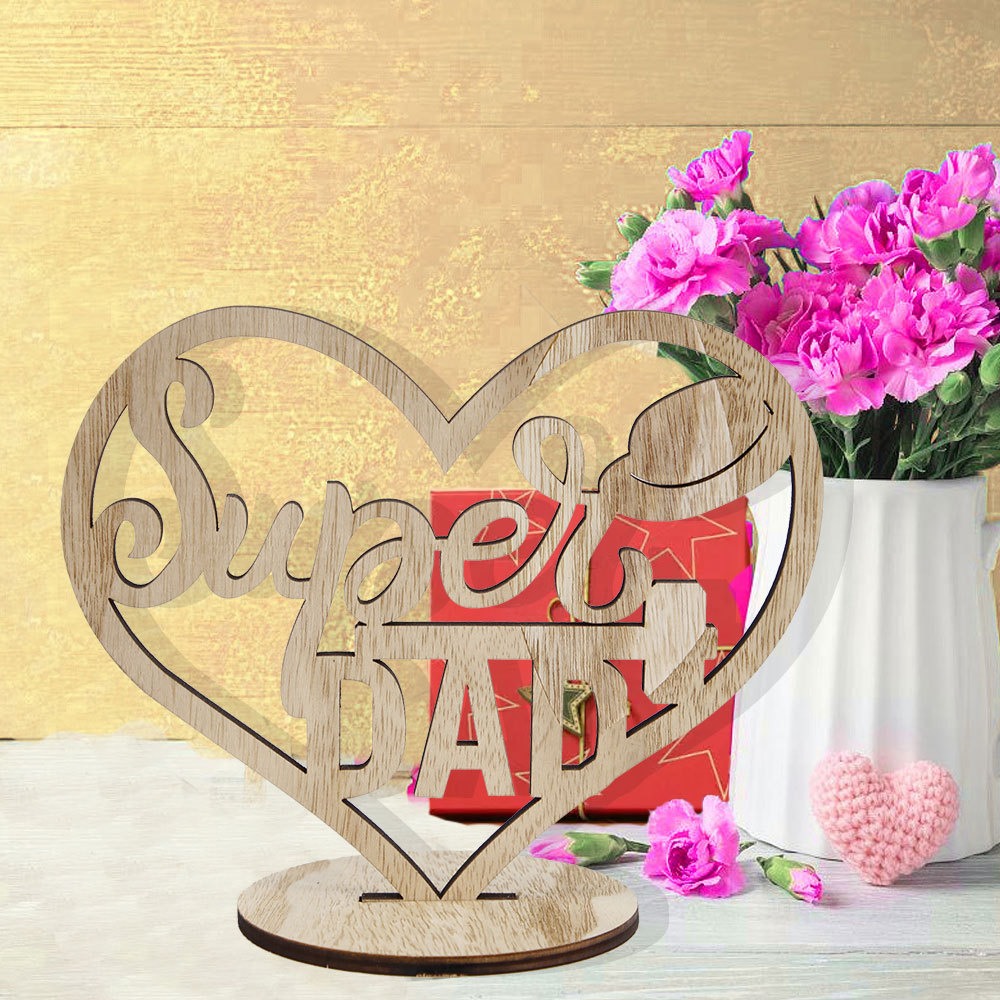 40g Weight Ornaments Home Textiles & Decor Type 1 Piece Quantity Indoor Occasion Boxwood Material Mother'S Day, Father'S Day Festival Letter, Heart Shape Pattern Romantic Style Mother'S Day Father'S Day Romantic Letter Heart Shape Boxwood Ornaments Artificial Decorations 7