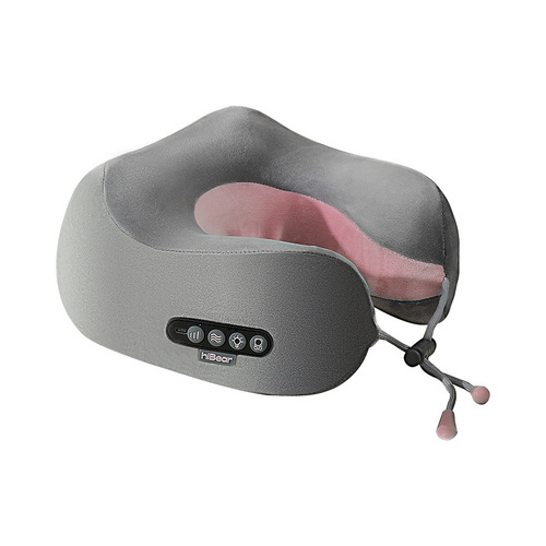 Harla Bear Cervical Support Massager Multifunctional Massager Home Portable Heating Vibration Pillow Nipple Cervical Massager Pillow