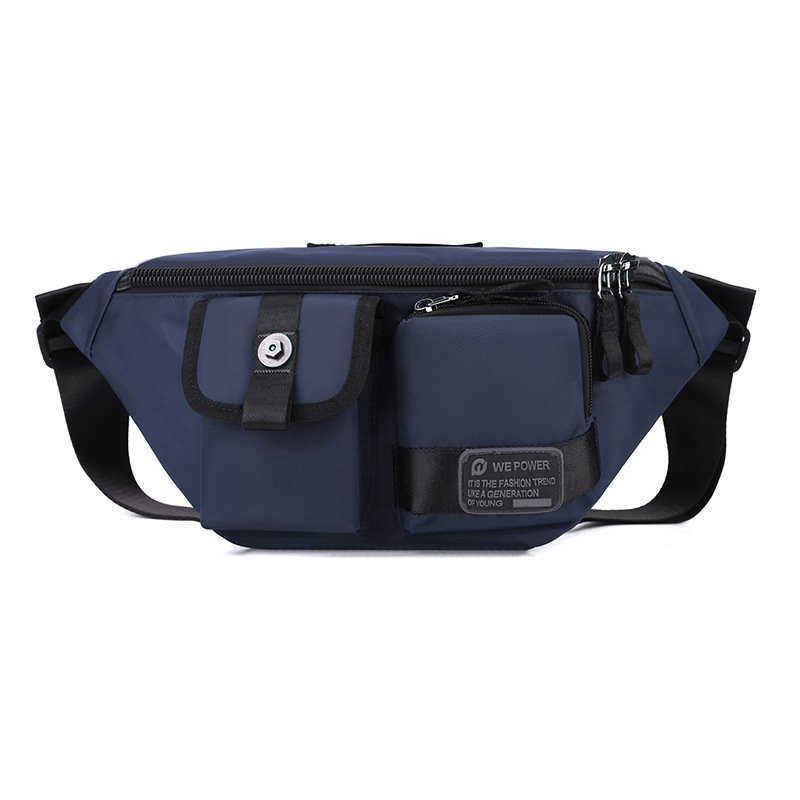 WEPOWER nuevo bolso de mensajero bolso de pecho para hombre bolso de hombro de moda bolso de teléfono móvil mochila de ocio riñonera deportiva