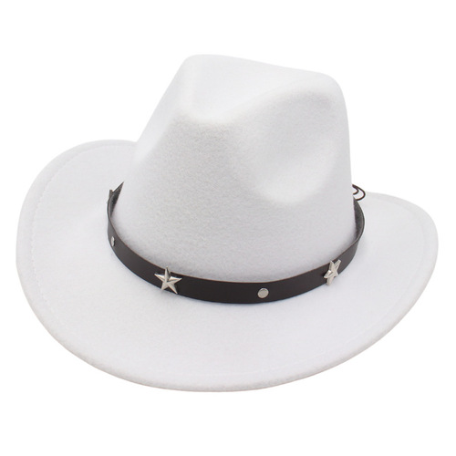 Ebay International Western Cowboy Hat Cross-border Black Formal Hat European and American Jazz Hat British Retro Felicitous Hat Knight Hat