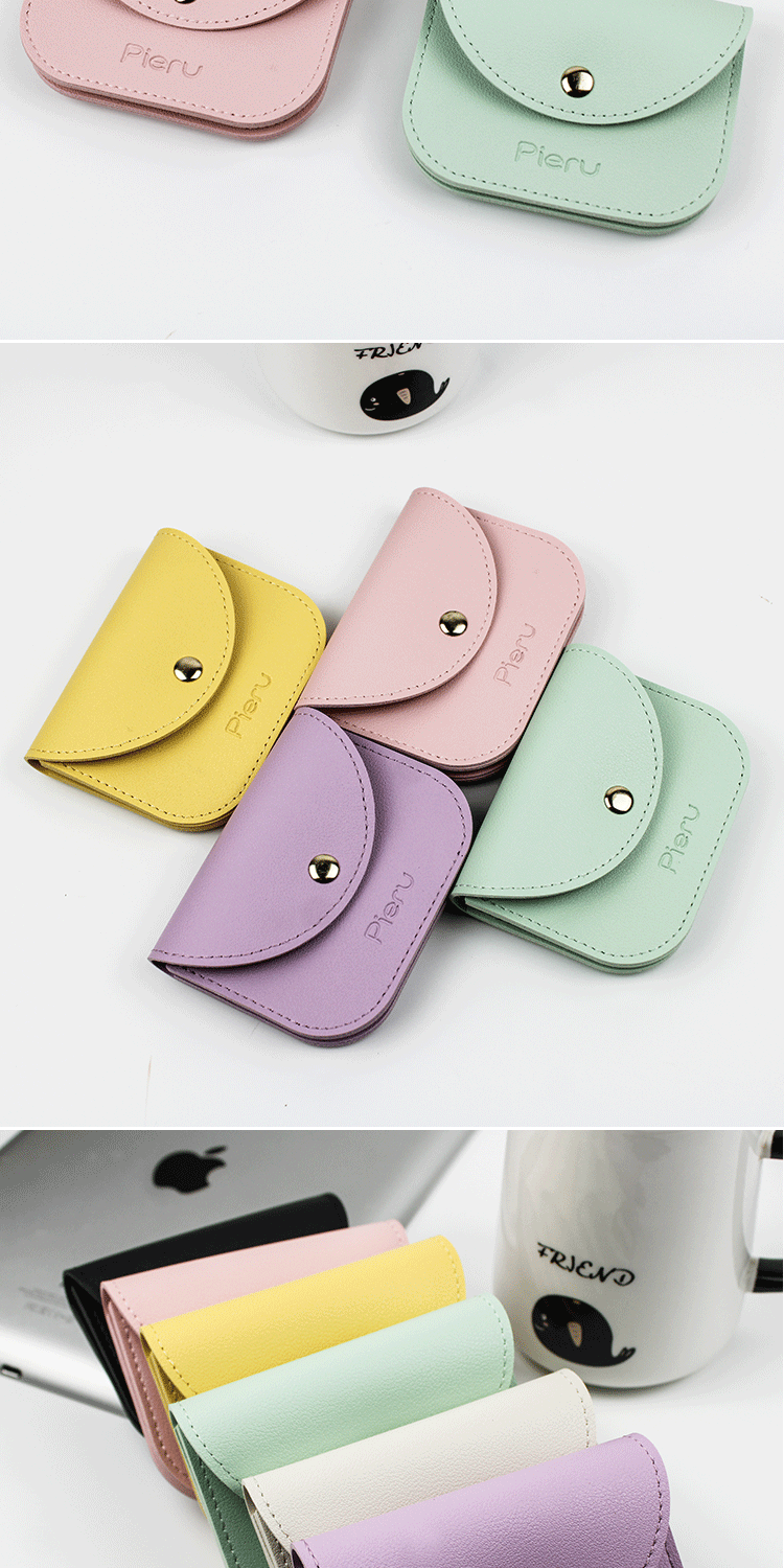 Women's Solid Color Pu Leather Flip Cover Kids Wallets display picture 2