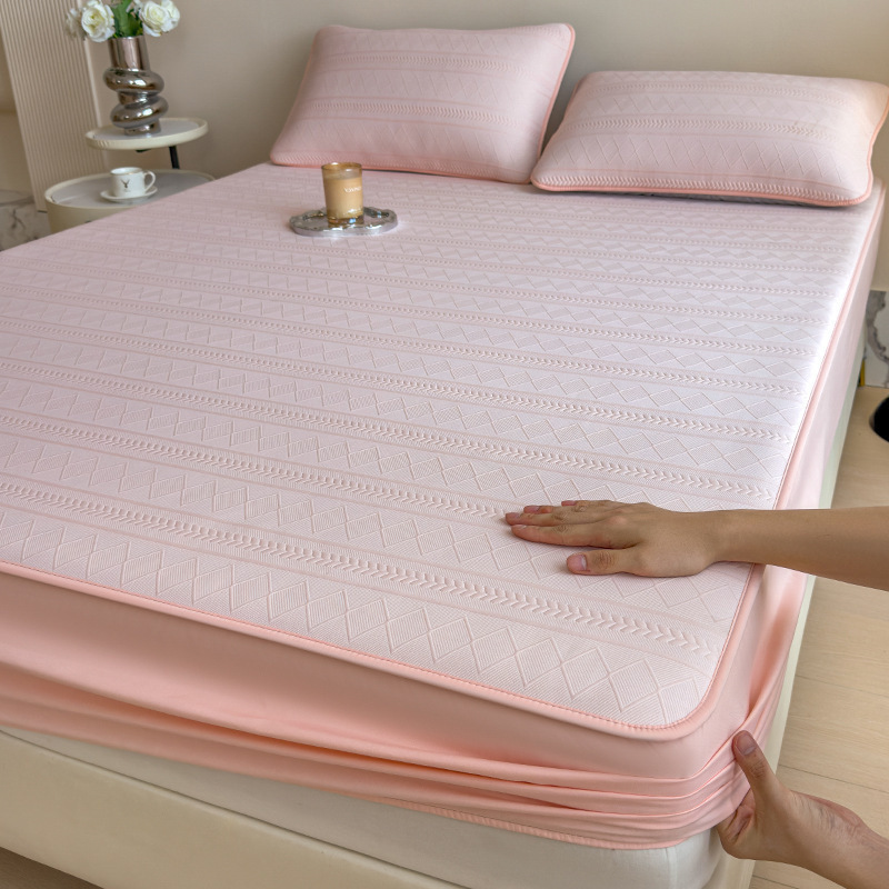Cama de clase A para madres y bebés cubierta de cama de algodón de una sola pieza cubierta de cama antideslizante a prueba de polvo cubierta protectora de colchón Simmons dormitorio