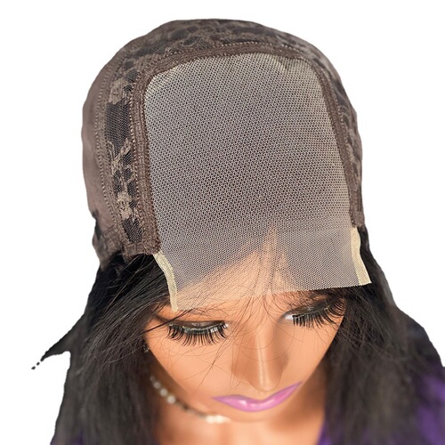 200 Density kinky curly human hair wig lace headgear Xuchang human hair wig