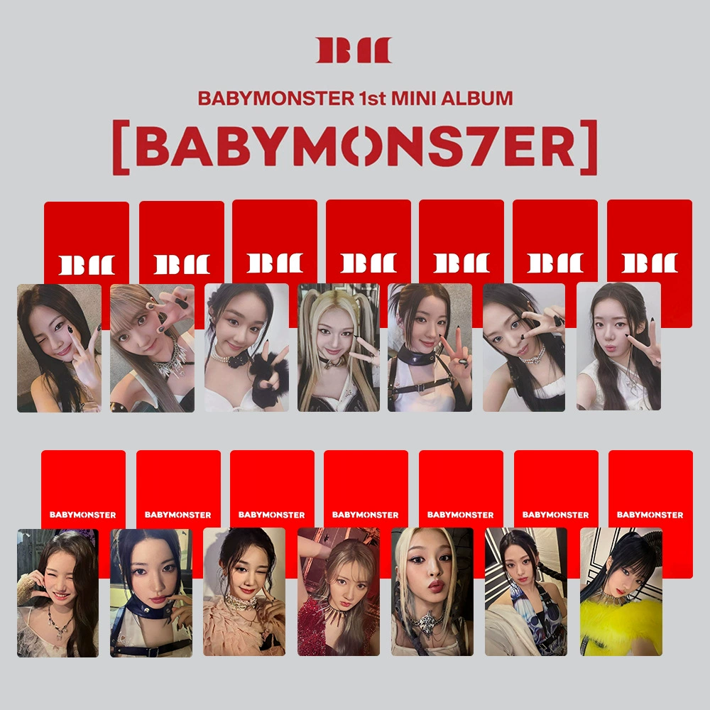 BABYMONSTER набор маленьких карточек сокровищ, монстр VCE, специальная маленькая карточка, случайные карточки Carter