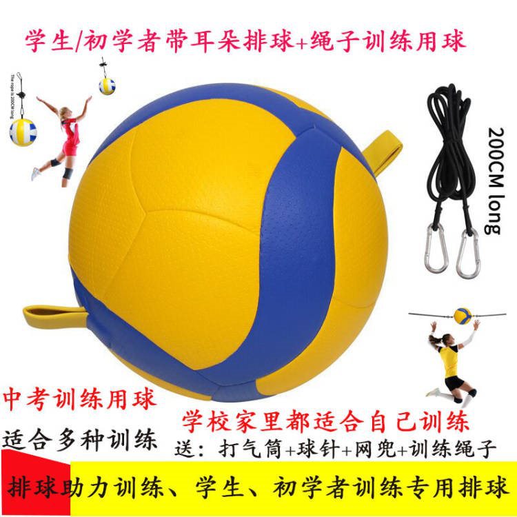 Student Beginner Volleyball with Auxiliary Training, Bouncing Ball, Spike, Jump Rope, No. 5 Volleyball, High School Entrance Examination Training Home Ball