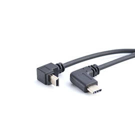 安卓手机Type-c公对mini5p公弯头适用佳能相机图片读取otg对拷线