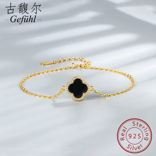 S925���y���~�ݿ�ȸʯ�W���͹�����|���ݳ����18k��ɫbracelet