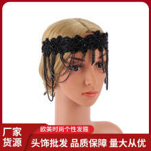 欧美跨境时尚个性发箍复古民族风松紧发饰女士头带发带亚马逊头饰