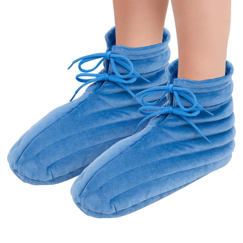Cross-Border Microwave Heated Shoes Flaxseed Ceramic Capsules Filled with Adjustable Ankle Warmers and Foot Hot Compress Shoe Covers