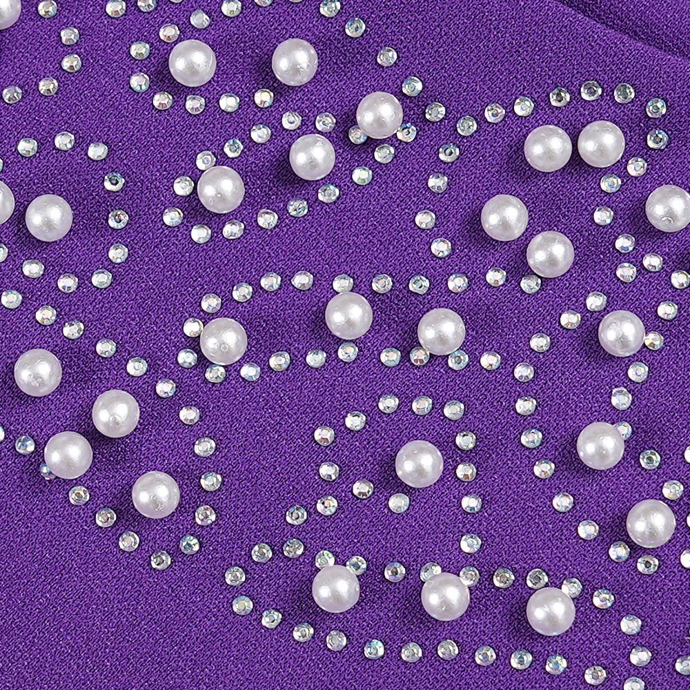 Robe longue moulante élégante ornée de strass et de manches cape - Mode africaine grande taille pour femmes, idéale pour le travail et les soirées_voghion.com
