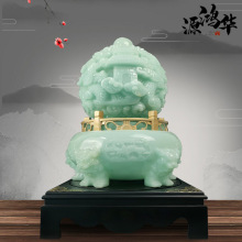 九龙转乾坤鼎风水摆件家居客厅电视柜办公室饰品开业乔迁工艺礼品