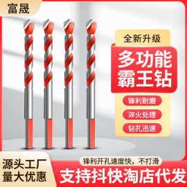 霸王硬质合金钨钢三角钻头批发陶瓷瓷砖玻璃混凝土开孔套装冲击钻