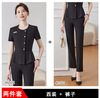 JE-6502 black suit + pants