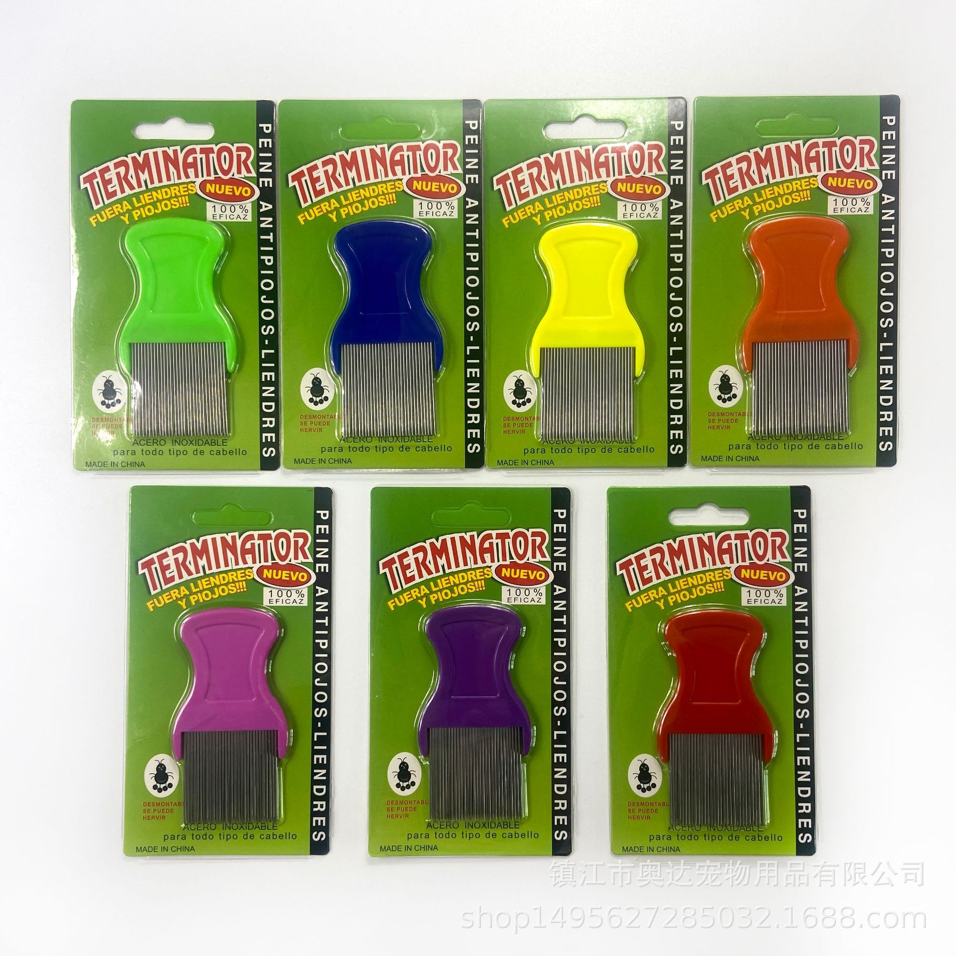 Directo de fábrica suministros Para Mascotas larga aguja de eliminación de piojos aguja peine gato y perro de limpieza de acero inoxidable peine de pulgas peine para mascotas