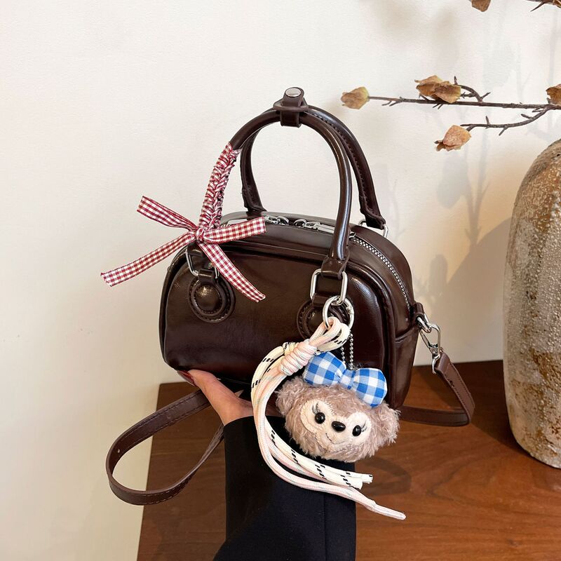 Korean New Small Square Bag for Women 2026 Spring Bowknot Handbag Crossbody Bag High-End Stylish Versatile Shoulder Bag Korean New Small Square Bag for Women 2026 Spring Bowknot Handbag Crossbody Bag High-End Stylish Versatile Shoulder Bag