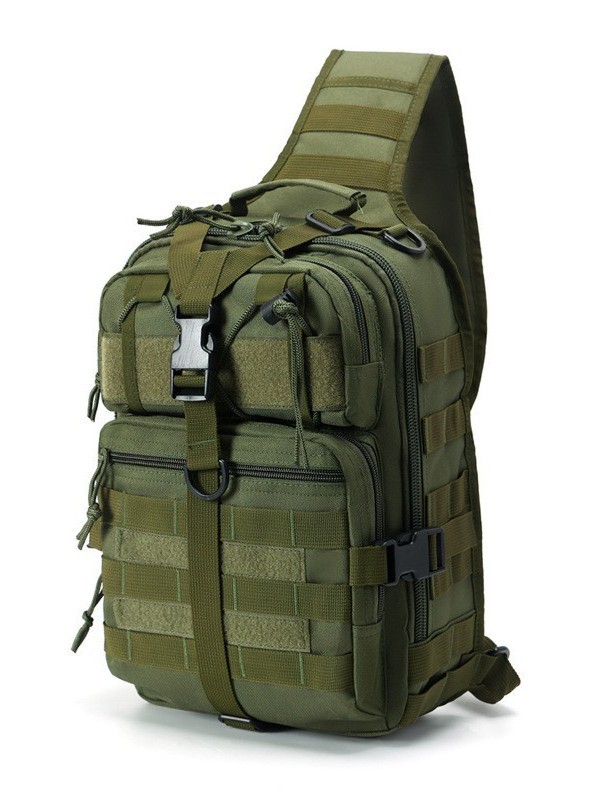 Bolso Pecho Táctico para Hombre de Tela Oxford, Repelente al Agua, Resistente al Desgaste, Transpirable, para Exteriores