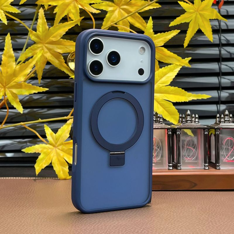 适用iPhone17Promax 防摔不发黄2.0亚克力透明磁吸支架手机壳17|undefined