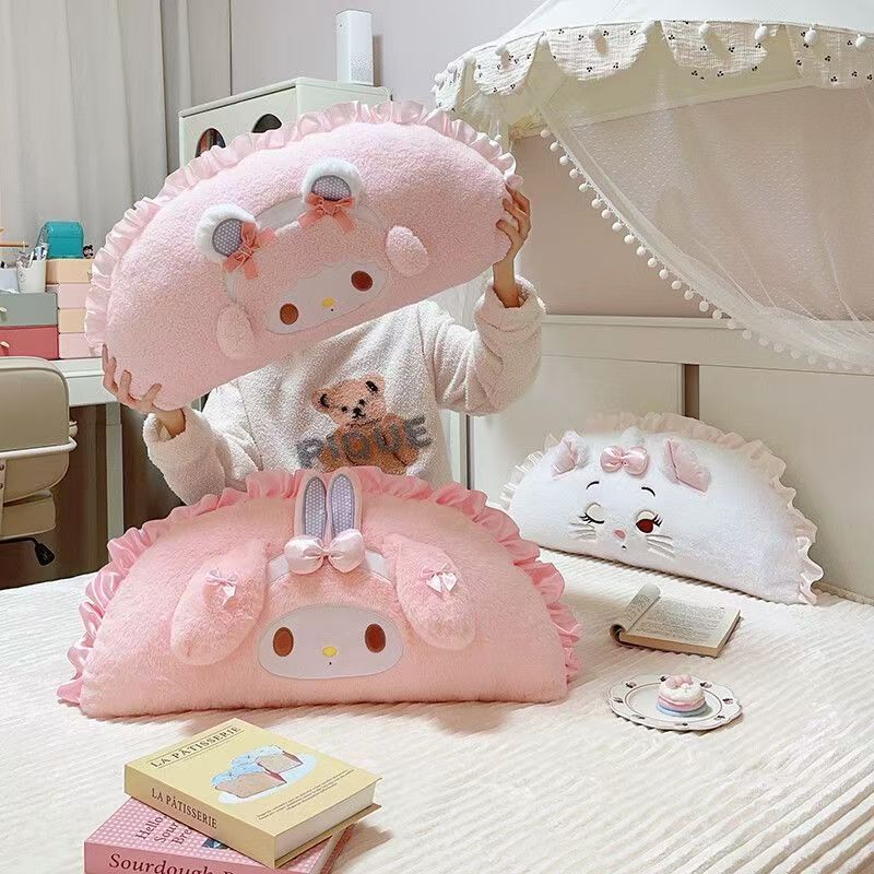 New cute My Melody rabbit plush toy pillow, comfortable pillow for students' lunchtime rest, gift for girls
