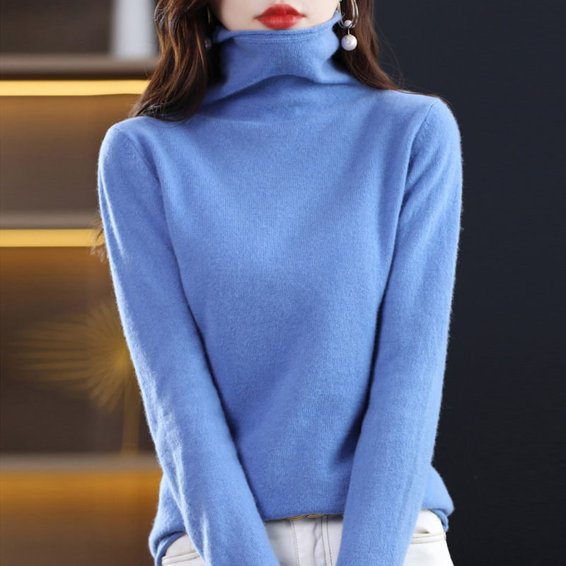 Pile collar haze Blue