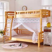 82N上窄下宽子母床蚊帐1.2/1.5米高低儿童梯形实木双层上下床0.9