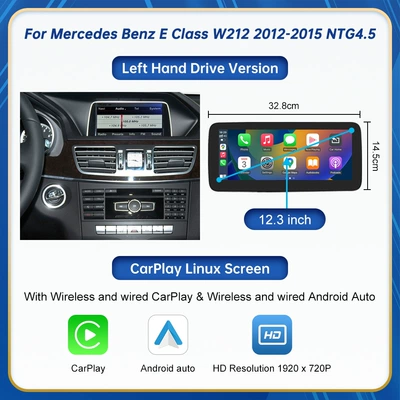 Car display – Mercedes-Benz E-Class Ntg 4.0/4.5/5.0 - 123inch-screens-for-e-class-2012-2015-ntg-45-system-left-hand-drive