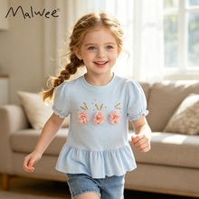�ֻ�malweeŮͯ�¿��ļ�ŷ����СͯŮͯװ�����޶���Բ��T����