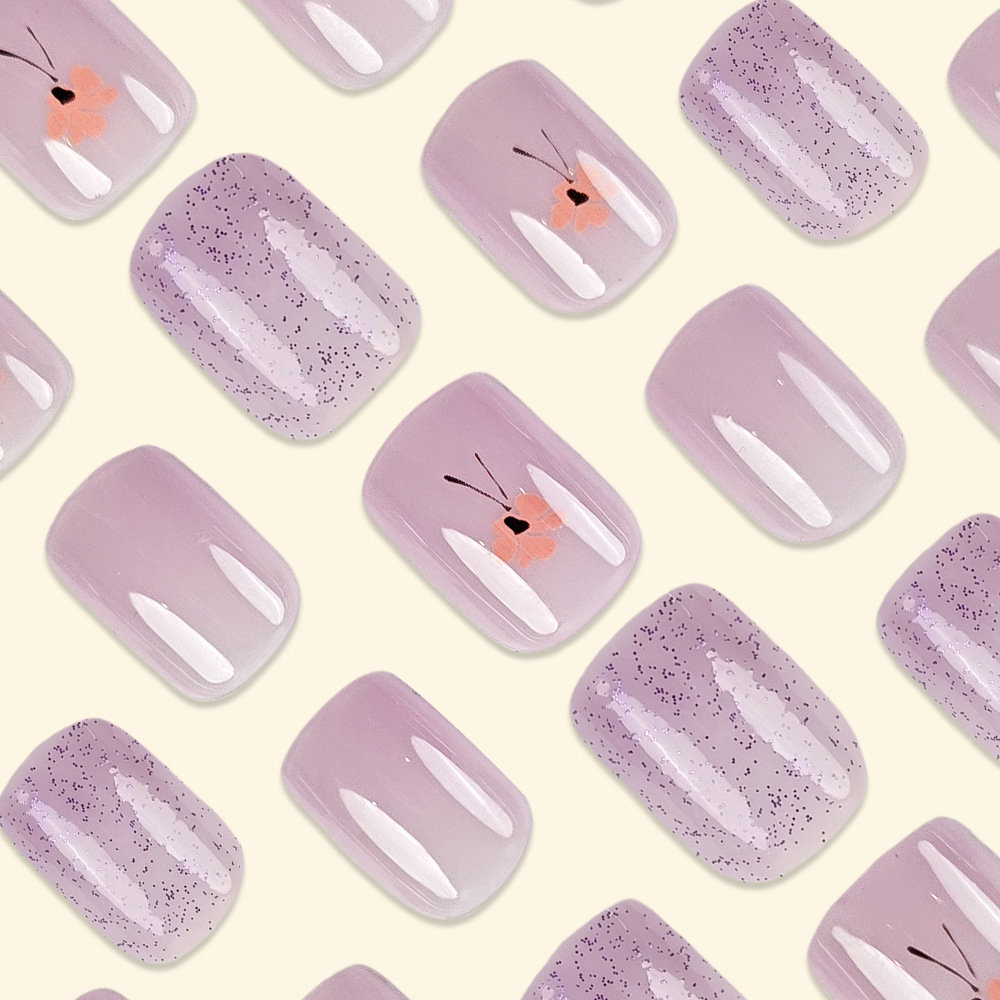 Ventas calientes transfronterizas frescas de vestir decoración de uñas brillante y elegante manicure ambiente elegante parche de uñas de moda