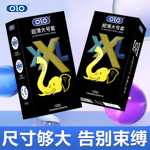 OLO Large Size Condom Set Safety Gloves Adult Health and Family Planning Fun Products Rubber Gloves Wholesale Foreign Trade Export Condoms
