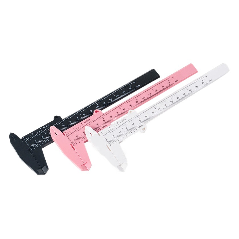 Factory direct thrush auxiliary positioning ruler gold proportion eyebrow ruler embroidery 150mm plastic vernier caliper