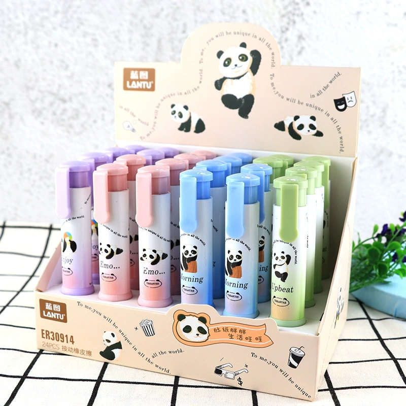 Пуансетия Cute eraser, награда для учеников, канцелярия, панда, подарок на день рождения