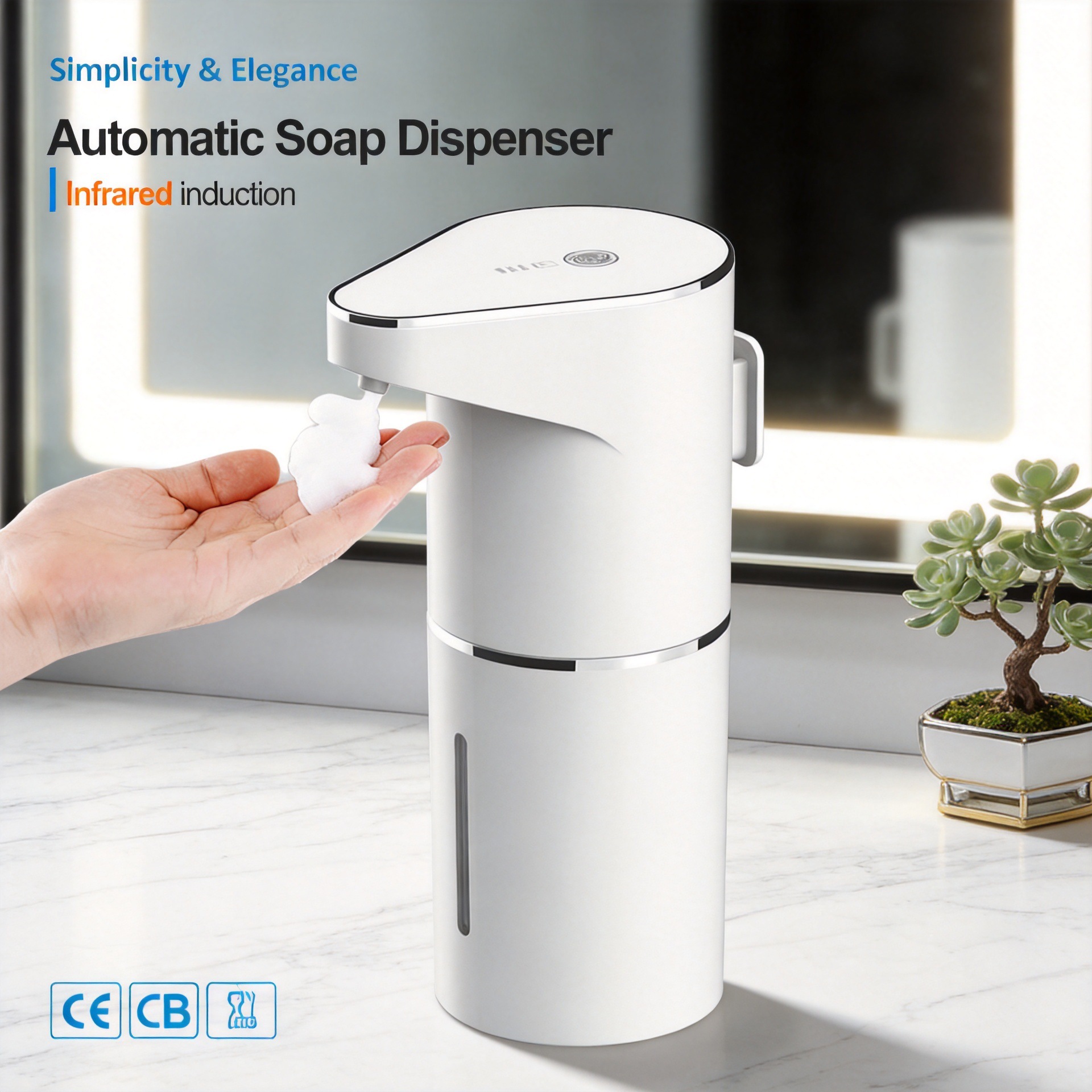 Cross-Border Automatic Hand Sanitizer Dispenser, Electric Foaming Soap Dispenser, Smart Sensor Soap Dispenser, Rechargeable Model