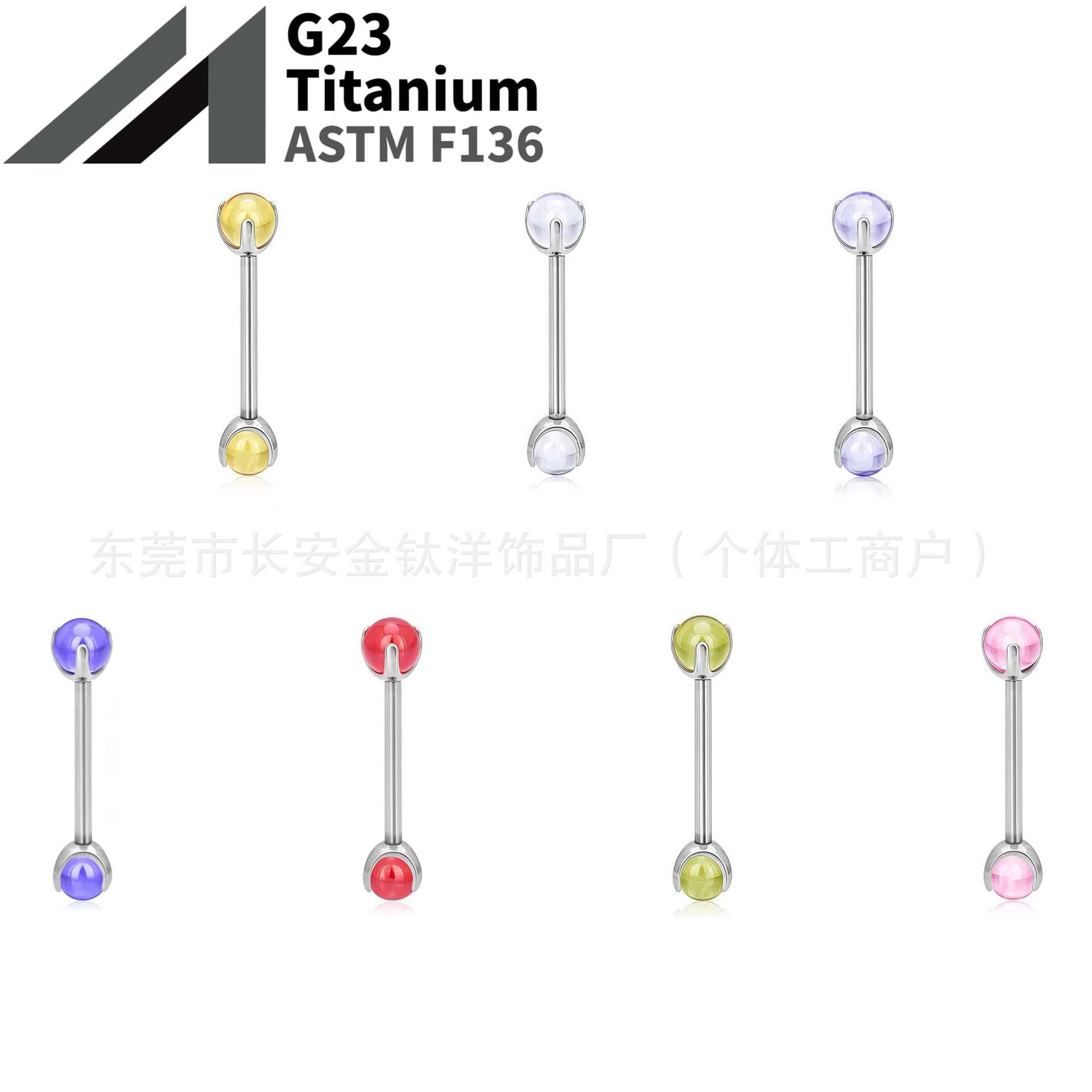 16G labret stud size and finish detail
