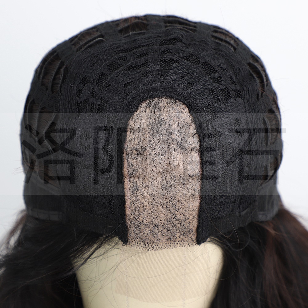 Europische und amerikanische Percken langes lockiges Haar kleine Spitzenkopfbedeckung groe Wellenperckepicture8