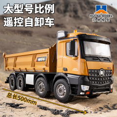 新商品の匯納合金の12通の無線のリモコンの8輪は工事車の重さの土砂をおろしておもちゃの車の模型を運送します。