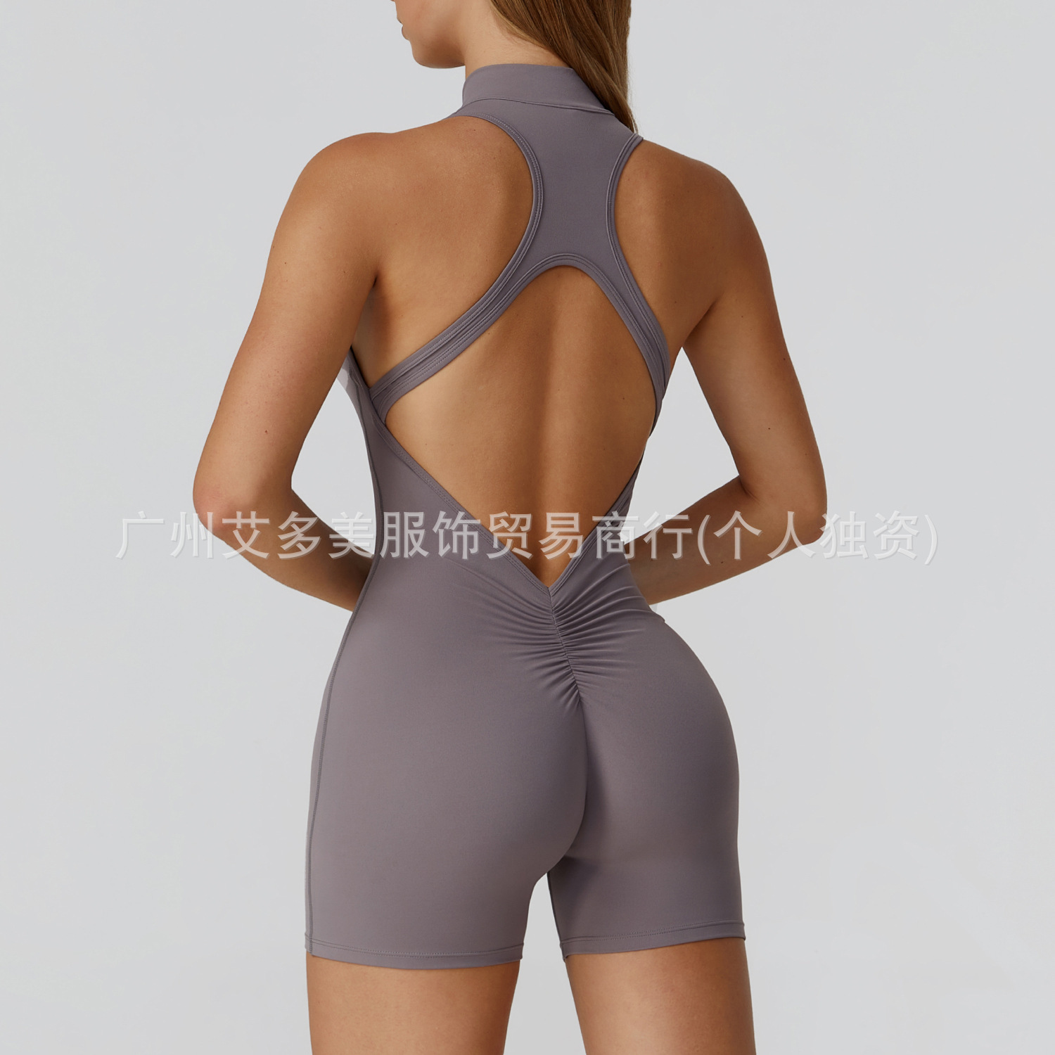 aloYoga deportivo de yoga de espalda con cremallera desnuda con cojín de pecho, ropa de ejercicios para mujeres