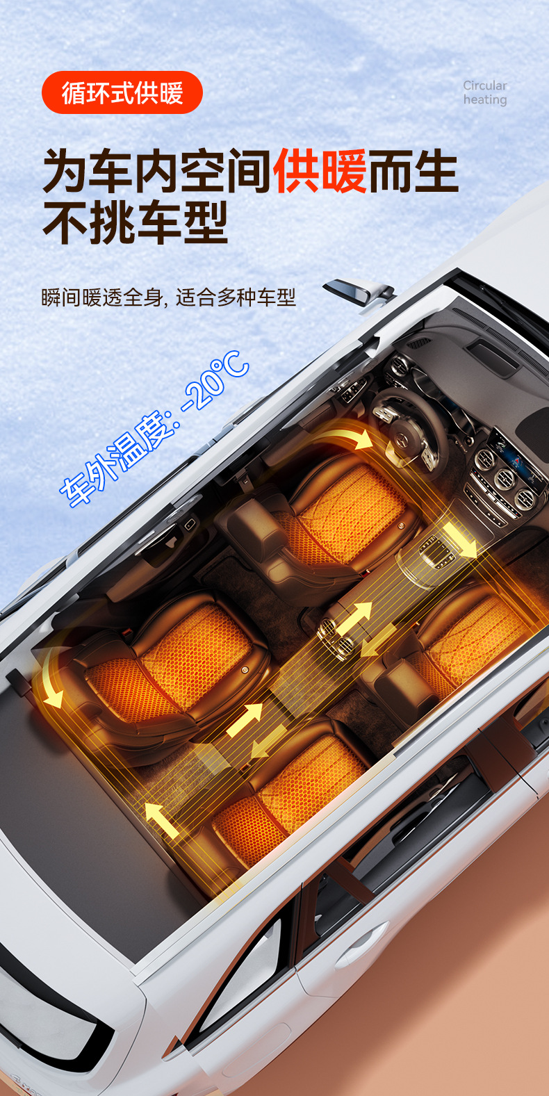 Graphene Car Seat Cushion for Winter, 12V Electric Heating, Warm Car Seat Cushion, Quick Heating, Automatic Start and Stop Parking Cushion