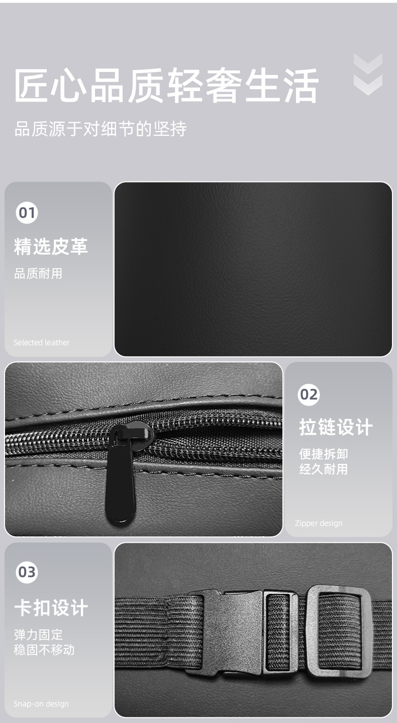 Car Tissue Box Multifunctional Seat Back Hanging Car Tissue Box Armrest Box Nappa Leather Car Tissue Box