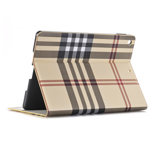 Suitable for Apple iPad Protective Case Mini5 All-Inclusive Card Pro 9.7inch Leather Case Air2 Plaid Protective Case