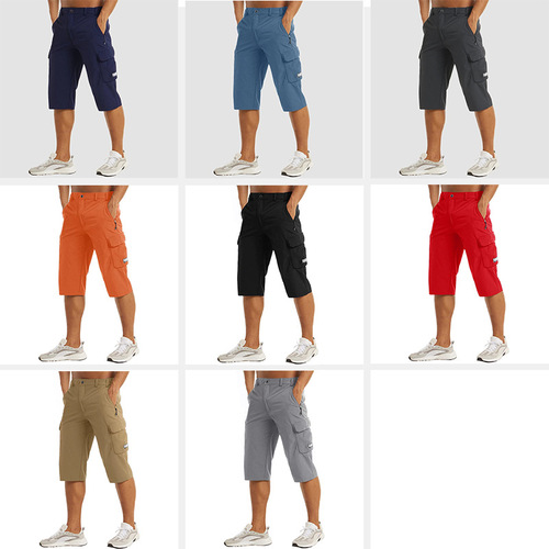 AliExpress Hot Selling Summer New Product 5/8 Beach Shorts Summer Casual Loose Cool Breathable Sports Pants for Men