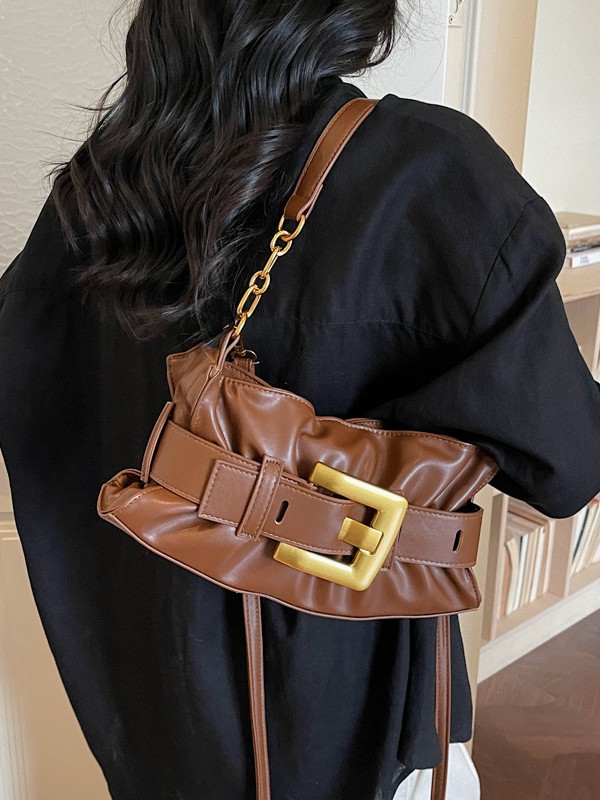 Bolso de tendencia transfronteriza de comercio exterior para mujeres 2026 nuevo bolso de textura de pulpa, bolso de lujo ligero, bolso de hombro dulce de una sola mujer
