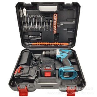 Factory Direct Sales 13mm Brushless Lithium Electric Drill Three-Speed Rechargeable Hand Drill Multi-Function Household Electric Screwdriver