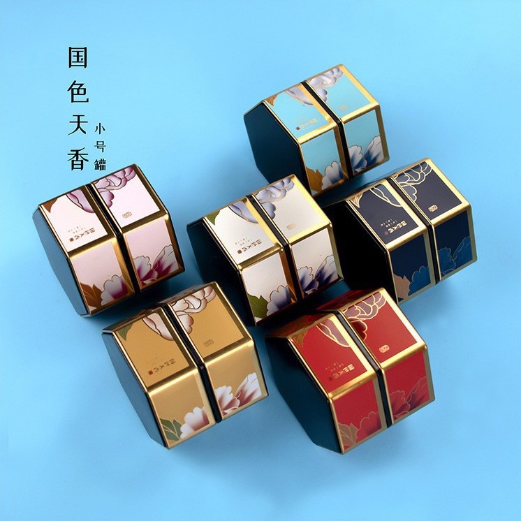 Tea Iron Can Portable Sealed Metal Can Creative National Trend Tea Can Black Tea Green Tea Scented Tea Tea Storage Iron Can