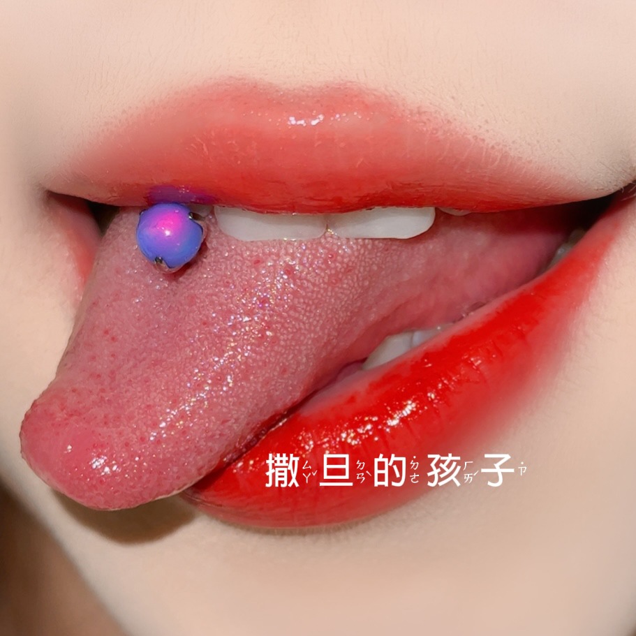 F136 Titanium Alloy Tongue Nail Nebula Opal Tongue Barbell Tongue Ring Piercing Jewelry Wholesale detail image 17