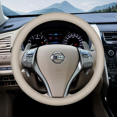 Suitable for Nissan Sylphy Classic Steering wheel cover - round-beige-ultra-thin-model-default