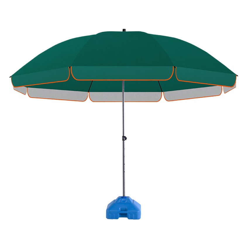 Double-layer Outdoor Sunshade Large Umbrella Stall Booth Commercial Umbrella Market UV-proof Sunscreen Silver Glue Waterproof Umbrella Stall