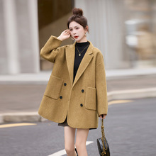 女式毛呢外套2025秋冬季女装新款高级感气质双面羊毛呢大衣AZ8533