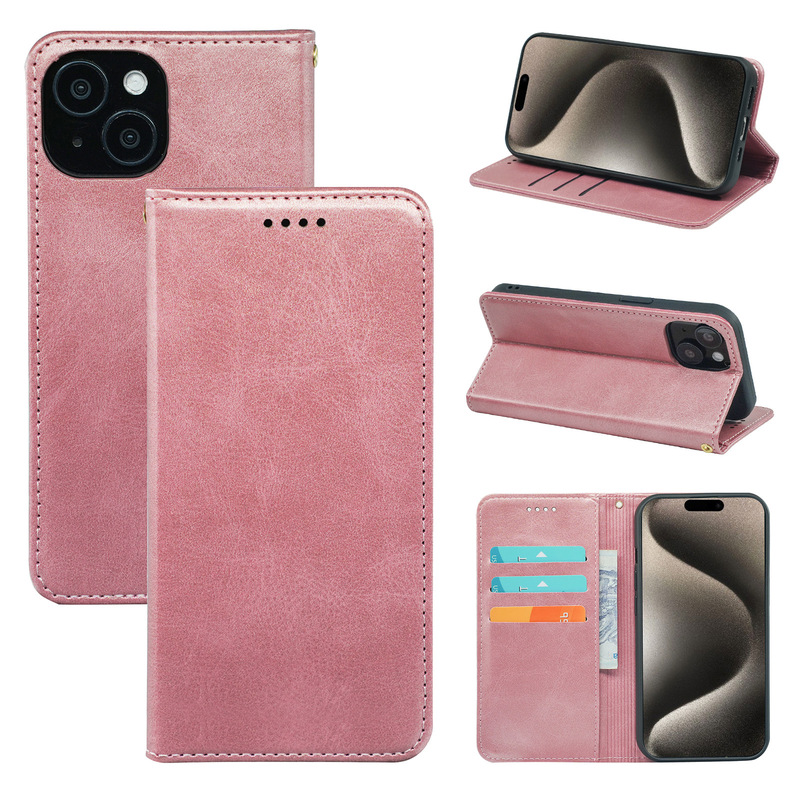 適用リンゴ16/16 ProMax/iPhone15/14/13小牛皮強磁7マグネット携帯電話カバー|undefined
